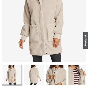 NWT Eddie Bauer Sherpa Fleece Parka